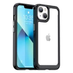 slomart trd ovitek outer space case za iphone 14 plus z gel okvirjem črne barve