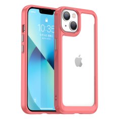 slomart trd ovitek outer space case za iphone 14 plus z gel okvirjem rdeče barve