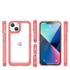 slomart trd ovitek outer space case za iphone 14 z gel okvirjem rdeče barve