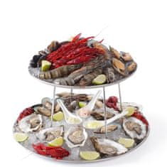 Hendi Jekleni razstavni krožniki s podstavkom za morsko hrano - Hendi 480519