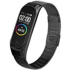 Miramarket Milanska zapestnica Alogy iz nerjavečega jekla za Xiaomi Mi Band 5/6/6 NFC Black