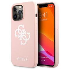 Guess Guess Silikonsko ohišje 4G Big Logo - iPhone 13 Pro (roza)