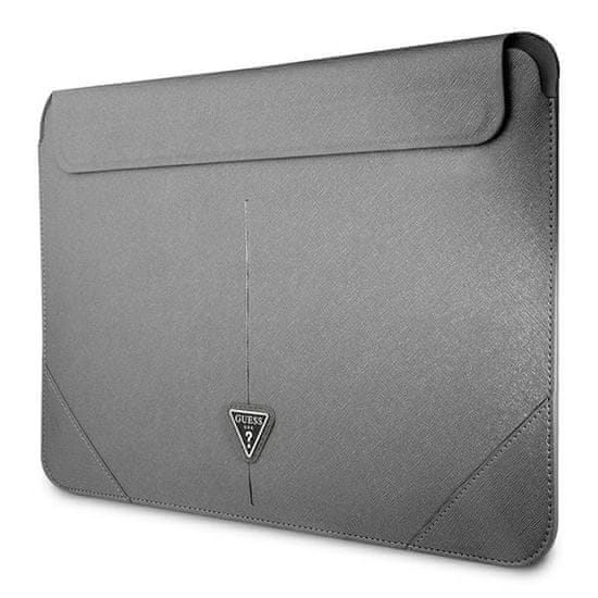 NEW Guess Saffiano Triangle Logo Sleeve - 16" etui za prenosni računalnik (srebrn)