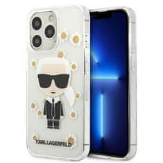 Karl Lagerfeld Karl Lagerfeld Iconic Karl Flower - Ohišje za iPhone 13 Pro (prozorno)