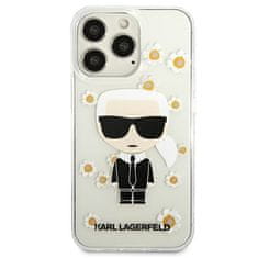 Karl Lagerfeld Karl Lagerfeld Iconic Karl Flower - Ohišje za iPhone 13 Pro (prozorno)