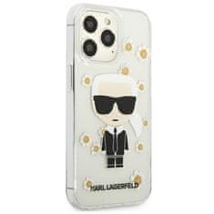 Karl Lagerfeld Karl Lagerfeld Iconic Karl Flower - Ohišje za iPhone 13 Pro (prozorno)