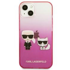 Karl Lagerfeld Karl Lagerfeld Gradient Ikonik Karl &amp; Choupette - etui za iPhone 13 (roza)