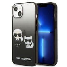 Karl Lagerfeld Karl Lagerfeld Gradient Ikonik Karl &amp; Choupette - Ohišje za iPhone 13 (črno)