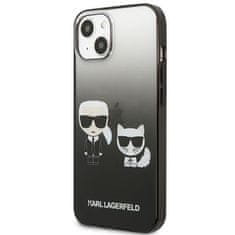 Karl Lagerfeld Karl Lagerfeld Gradient Ikonik Karl &amp; Choupette - Ohišje za iPhone 13 (črno)