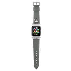 Karl Lagerfeld Karl Lagerfeld Saffiano Karl Head - trak za Apple Watch 42/44/45 mm (srebrn)