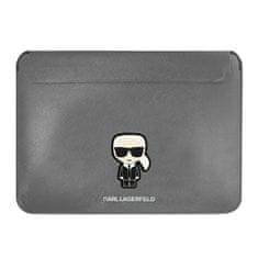 NEW Karl Lagerfeld Saffiano Ikonik Sleeve - 13" / 14" etui za prenosni računalnik (srebrn)