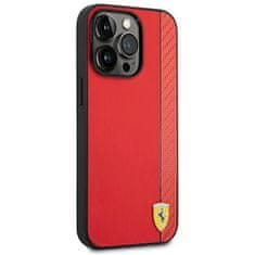 Ferrari Ferrari Carbon - Ohišje za iPhone 14 Pro (rdeče)