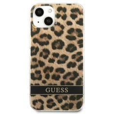 Guess Guess Leopard Electro Stripe - Ohišje za iPhone 13 mini (rjavo)