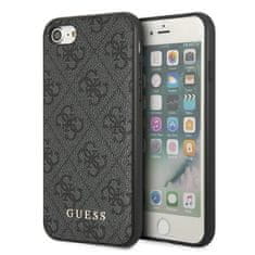 Guess Guess 4G Metal Gold Logo - Ohišje za iPhone SE 2022 / SE 2020 / 8 / 7 (sivo)