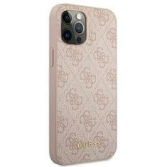 Guess Guess 4G Metal Gold Logo - Ohišje za iPhone 12 Pro Max (roza)