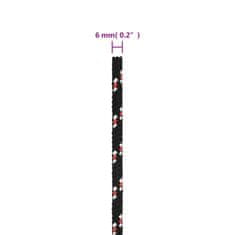 Vidaxl Vrv za čoln bela 6 mm 25 m polipropilen