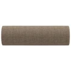 Vidaxl Okrasna blazina 2 kosa taupe Ø15x50 cm blago