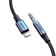 Ugreen kabel aux mfi lightning audio kabel - 3,5 mm mini jack 1 m siv (70509)