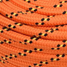Vidaxl Vrv za čoln oranžna 16 mm 25 m polipropilen