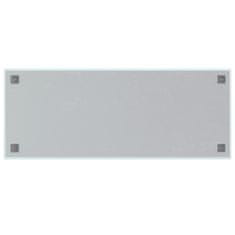 Vidaxl Stenska magnetna tabla bela 100x40 cm kaljeno steklo