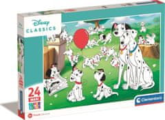 Clementoni Puzzle Disney: 101 dalmatinec MAXI 24 kosov