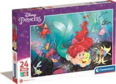 Clementoni Puzzle Disneyjeve princese: 24 kosov: Mala morska deklica MAXI