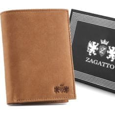 ZAGATTO Moška denarnica ZG-N4-F10 RFID RJAVA