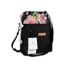 ZAGATTO Ženska torbica Black/Meadow Flowers ZG-608