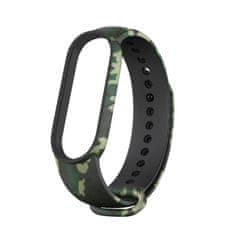 slomart nadomestni silikonski trak camo tpu trak zapestnica za xiaomi mi band 6 / mi band 5 moro green