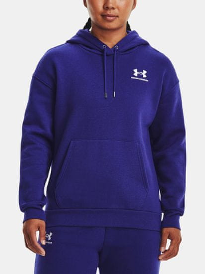 Under Armour Pulover Essential Fleece Hoodie-BLU