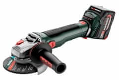 shumee METABO.KOTNI BRUSILNIK WB 18 LT BL 11-125 QUICK 2x5,2Ah METABOX