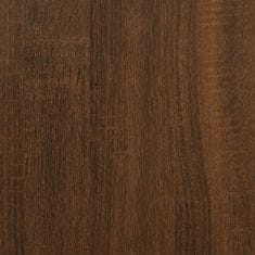 Vidaxl Kopalniška omarica rjavi hrast 80x33x60 cm inženirski les