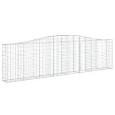 Vidaxl Obokane gabion košare 3 kosi 400x30x100/120 cm pocinkano železo