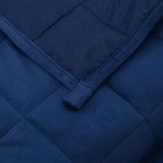 Greatstore Obtežena odeja modra 235x290 cm 11 kg blago