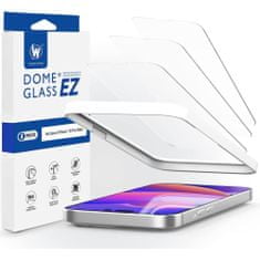 slomart kaljeno steklo whitestone ez glass 3-paket iphone 14 pro max