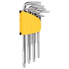 Deli Tools komplet ključev torx allen edl3091, t10-t50 (srebrni)