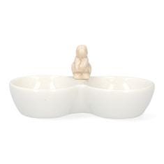 Homla BINDI porcelanova posoda za začimbe bela 11x6 cm