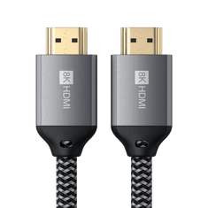 Satechi kabel, pleteni, 8K, HDMI, 2 m, črn