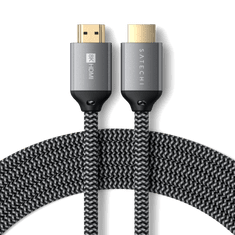 Satechi kabel, pleteni, 8K, HDMI, 2 m, črn