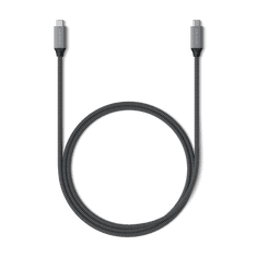 Satechi kabel, pleten, USB-C, 40Gb/s, 80 cm, siv