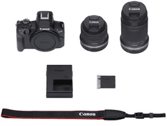 Canon EOS R50 fotoaparat + RF-S18-45 + RF-S55-210