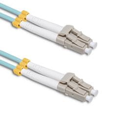 Qoltec qoltec patchcord optično vlakno lc/upc - lc/upc | multimode | 50/125 | om3 | duplex | 2m