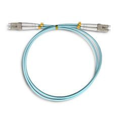 Qoltec qoltec patchc kabel iz optičnih vlaken lc/upc - lc/upc | multimode | 50/125 | om3 | duplex | 1m