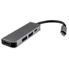 Northix USB-C 4-v-1 adapter 