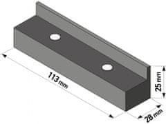 Extol Premium Zaščitne čeljusti za steznik 2 kosa, dolžina 113 mm, z magneti, TPU