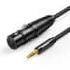 AV182 avdio kabel 3.5mm mini jack / XLR 1m, črna