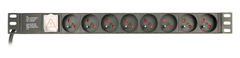 Gembird PDU 8 vtičnic, C14, 1U, 10 A, 3m