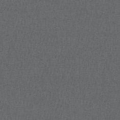 Vidaxl Otroška posteljica z vzmetnico temno siva lanena tkanina