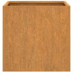 Vidaxl Cvetlično korito 2 kosa 49x47x46 cm corten jeklo