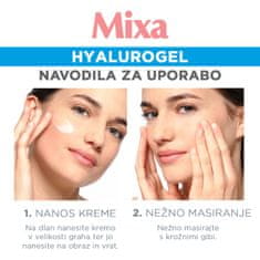 Mixa Hyalurogel Light intenzivno vlaženje, občutljiva normalna in dehidrirana koža 50ml